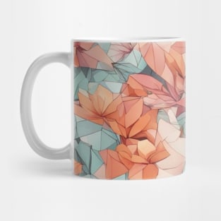 Origami Flower Pattern Mug